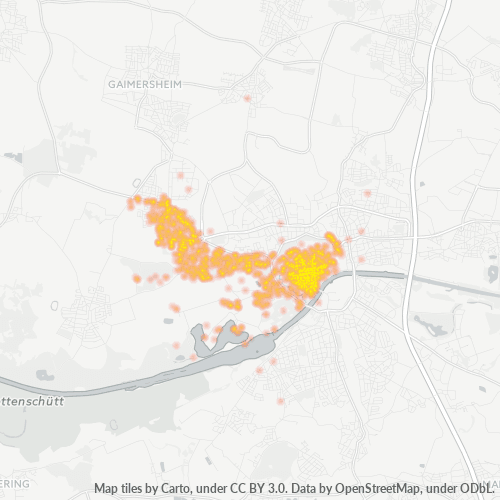 Heatmap für plz 85049