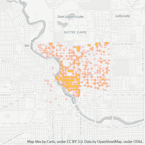46617 Business Density Heatmap