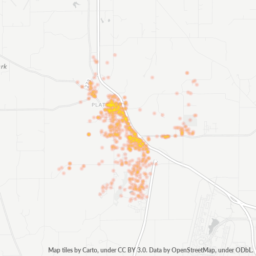 64079 Business Density Heatmap