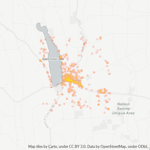 13035 Business Density Heatmap