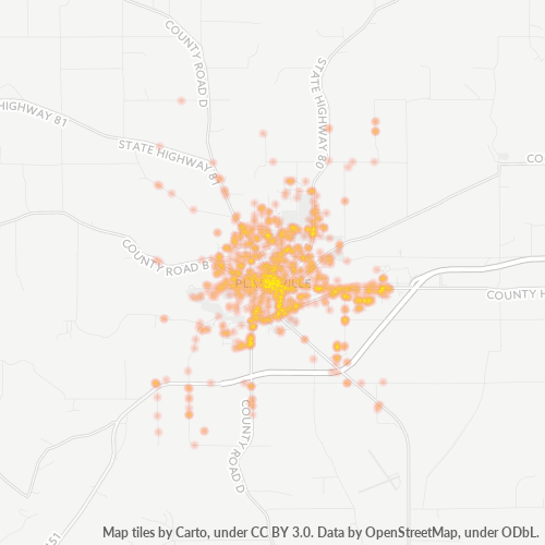 53818 Business Density Heatmap