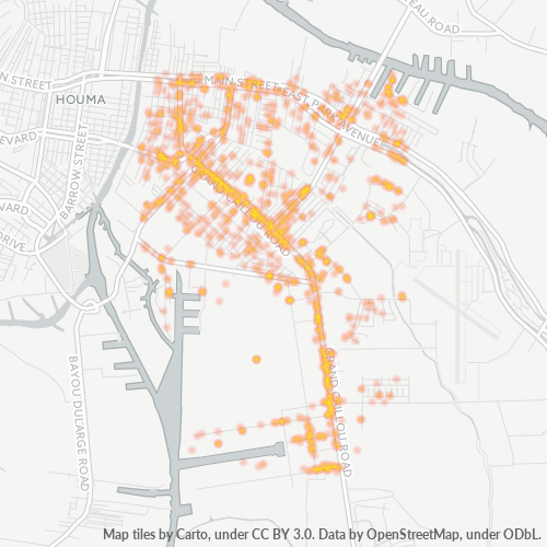 70363 Business Density Heatmap