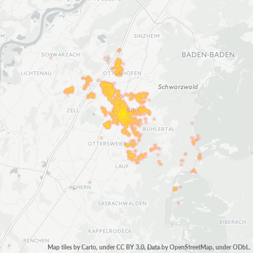 Heatmap für plz 77815