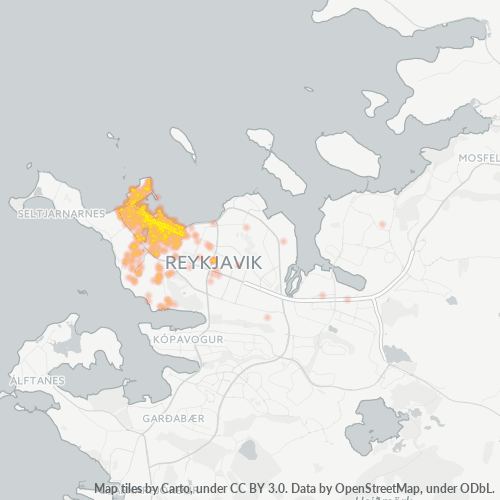 101 Business Density Heatmap