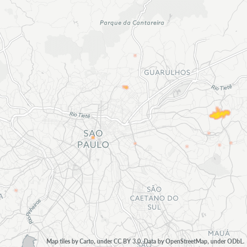 08235-000 Mapa de calor de densidad empresarial