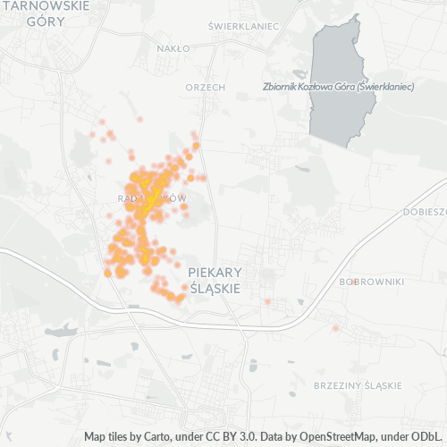 41-922 Mapa intensywności działalności gospodarczej