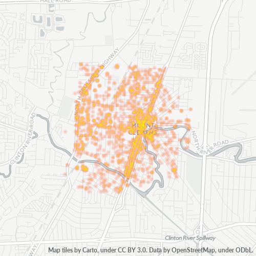 48043 Business Density Heatmap