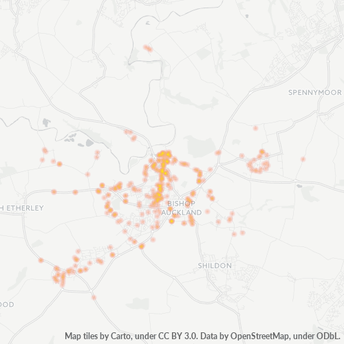 DL14 Business Density Heatmap