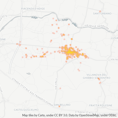 Mappa di calore per cap 45026