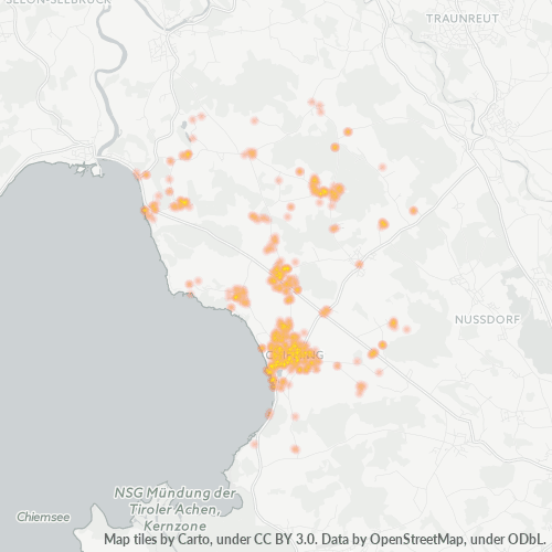 Heatmap für plz 83339