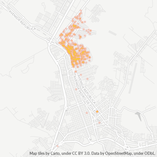 17511-000 Mapa de calor de densidad empresarial