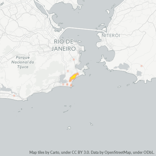 22040-000 Mapa de calor de densidad empresarial
