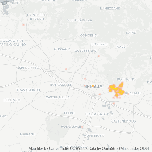 Mappa di calore per cap 25135