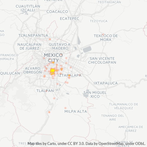 09440 Mapa de calor de densidad empresarial