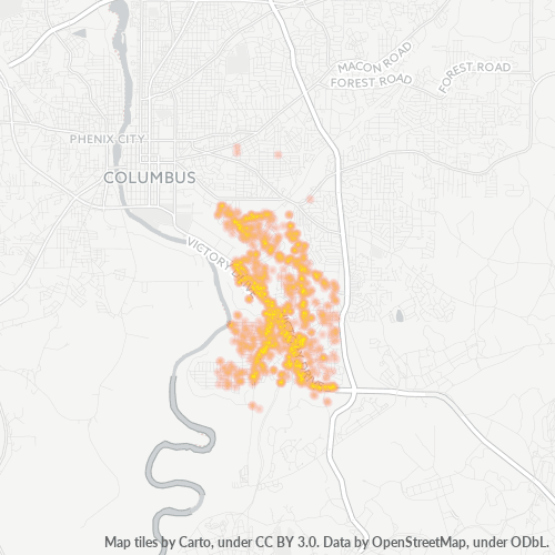 31903 Business Density Heatmap