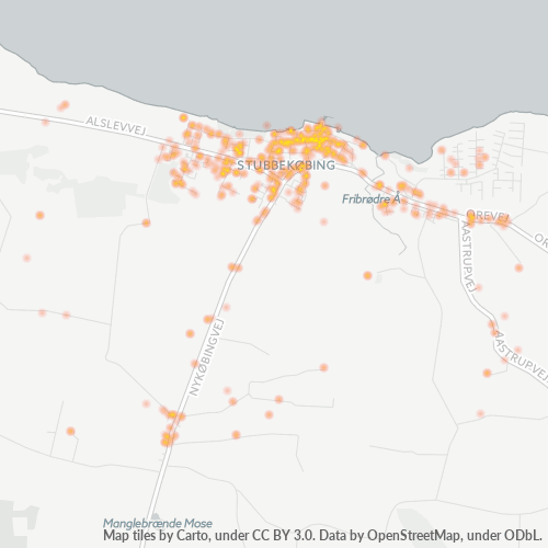 4850 Heatmap over forretningstæthed
