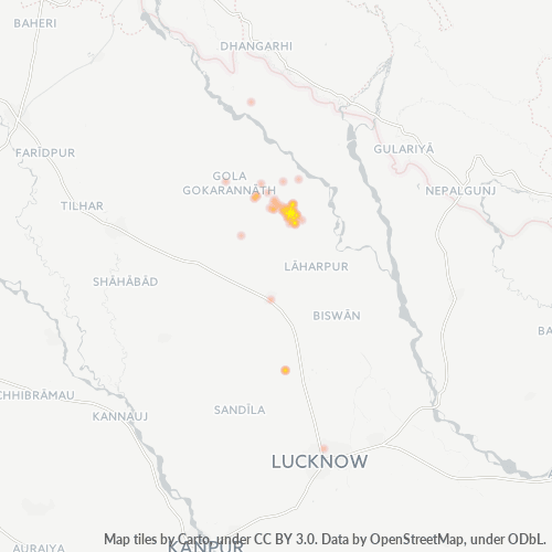 262701 व्यावसायिक घनत्व हीटमैप