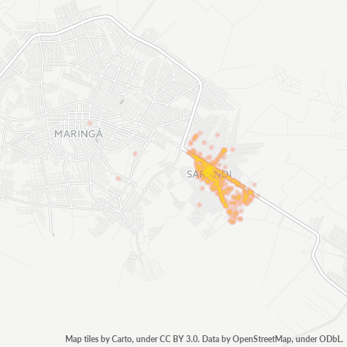 87111-000 Heatmap de Densidade da Empresa