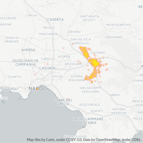 Mappa di calore per cap 80035