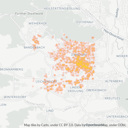 90513 Standortdichte-Heatmap