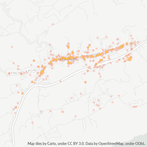24266 Business Density Heatmap