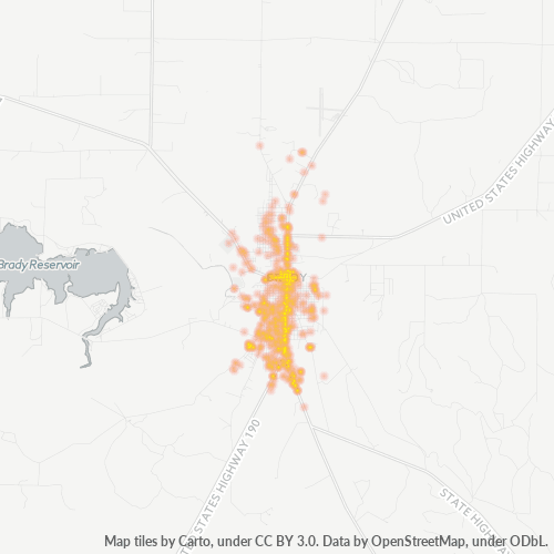 76825 Business Density Heatmap