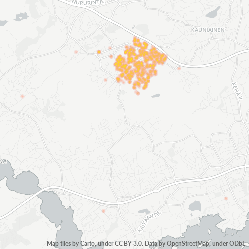 02760 Yritystiheys lämpökarttana
