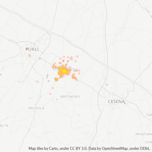 Mappa di calore per cap 47034