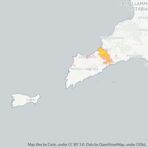 Mappa di calore per cap 80063