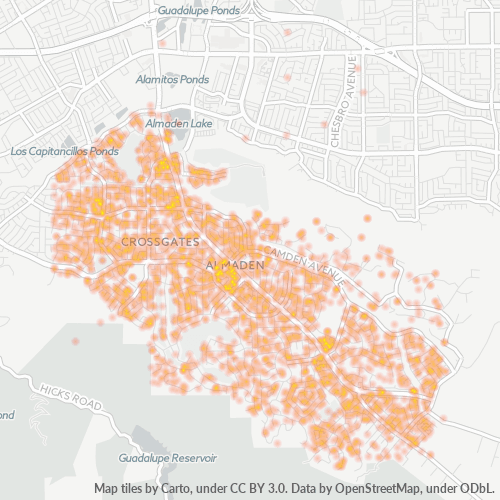 95120 Business Density Heatmap