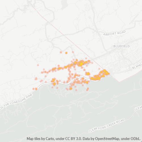 24605 Business Density Heatmap