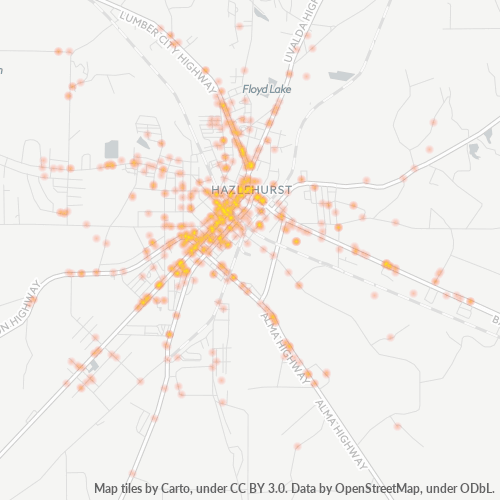 31539 Business Density Heatmap