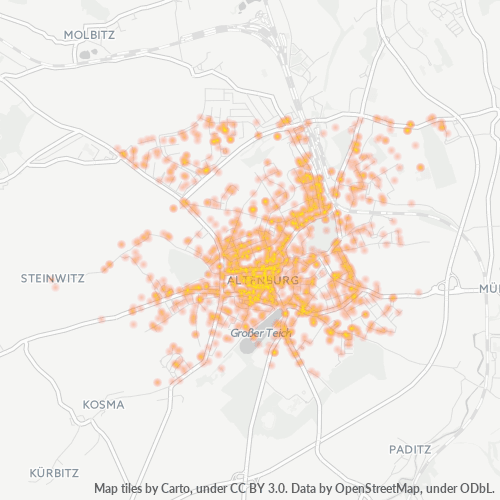 Heatmap für plz 04600