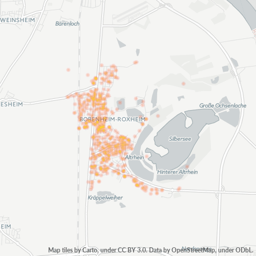 Heatmap für plz 67240