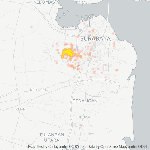 60226 Peta Panas Densitas Bisnis