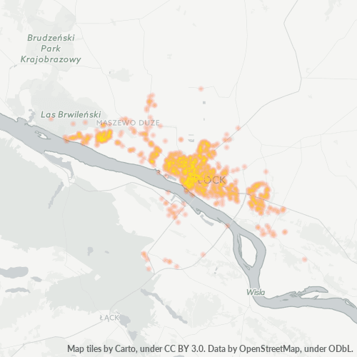 09-400 Mapa intensywności działalności gospodarczej