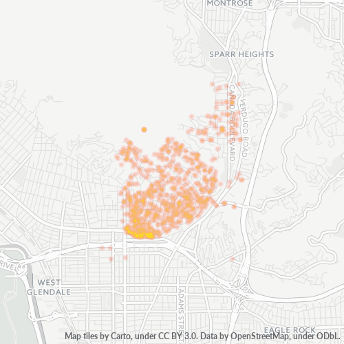 91207 Business Density Heatmap