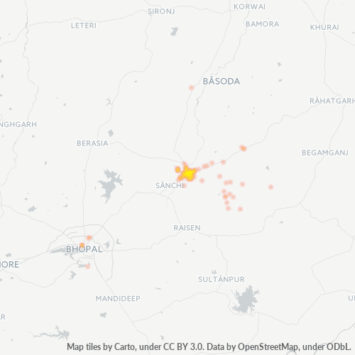 464001 Business Density Heatmap