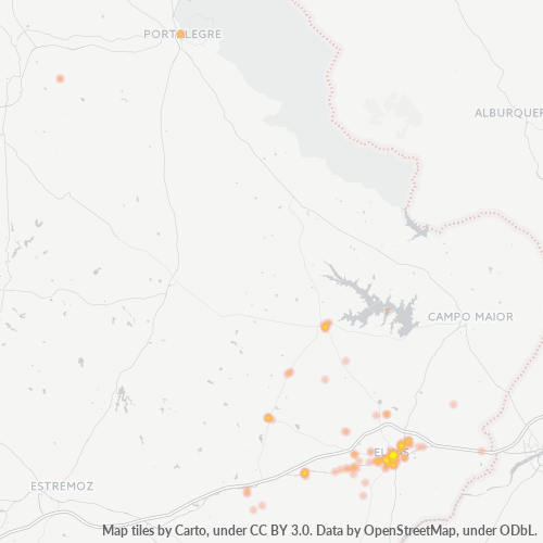 7350 Heatmap de Densidade da Empresa