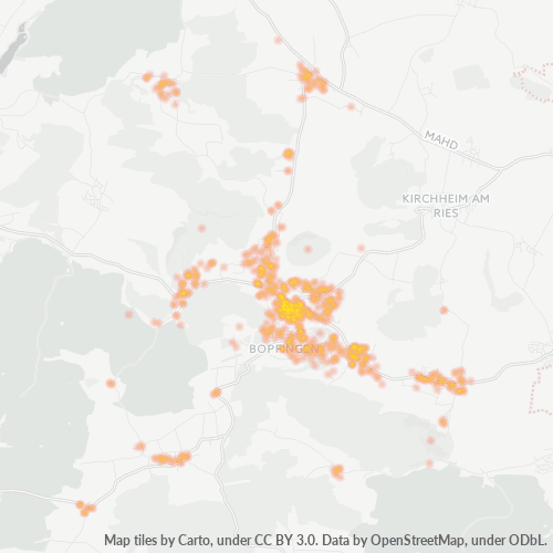 Heatmap für plz 73441