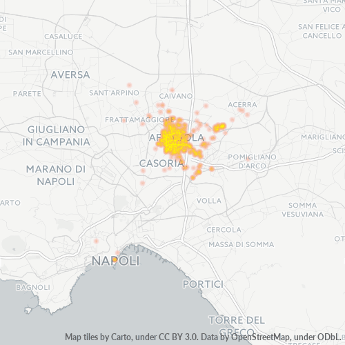 Mappa di calore per cap 80021