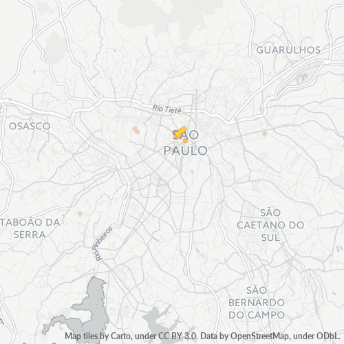01210-000 Mapa de calor de densidad empresarial