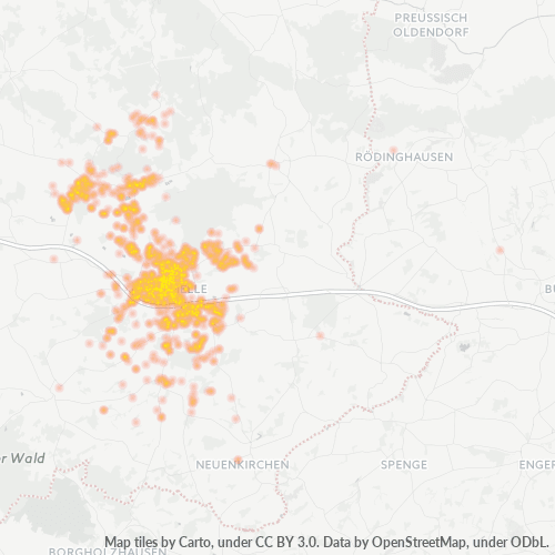 Heatmap für plz 49324