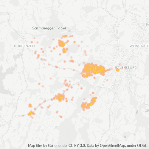 Heatmap für plz 88213