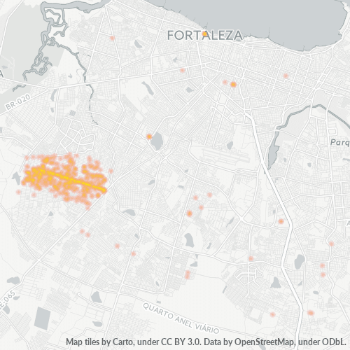 60540-000 Mapa de calor de densidad empresarial