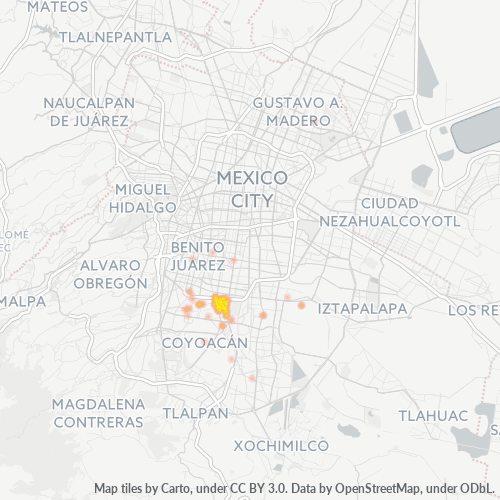 04120 Mapa de calor de densidad empresarial
