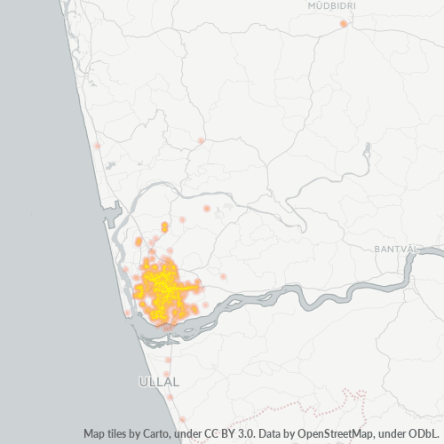 575002 व्यावसायिक घनत्व हीटमैप