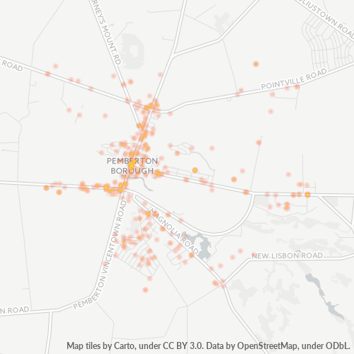 08068 Business Density Heatmap