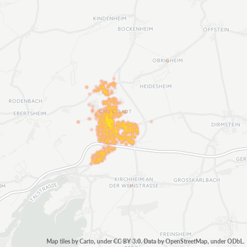 Heatmap für plz 67269