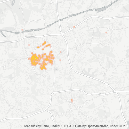 44652 Standortdichte-Heatmap